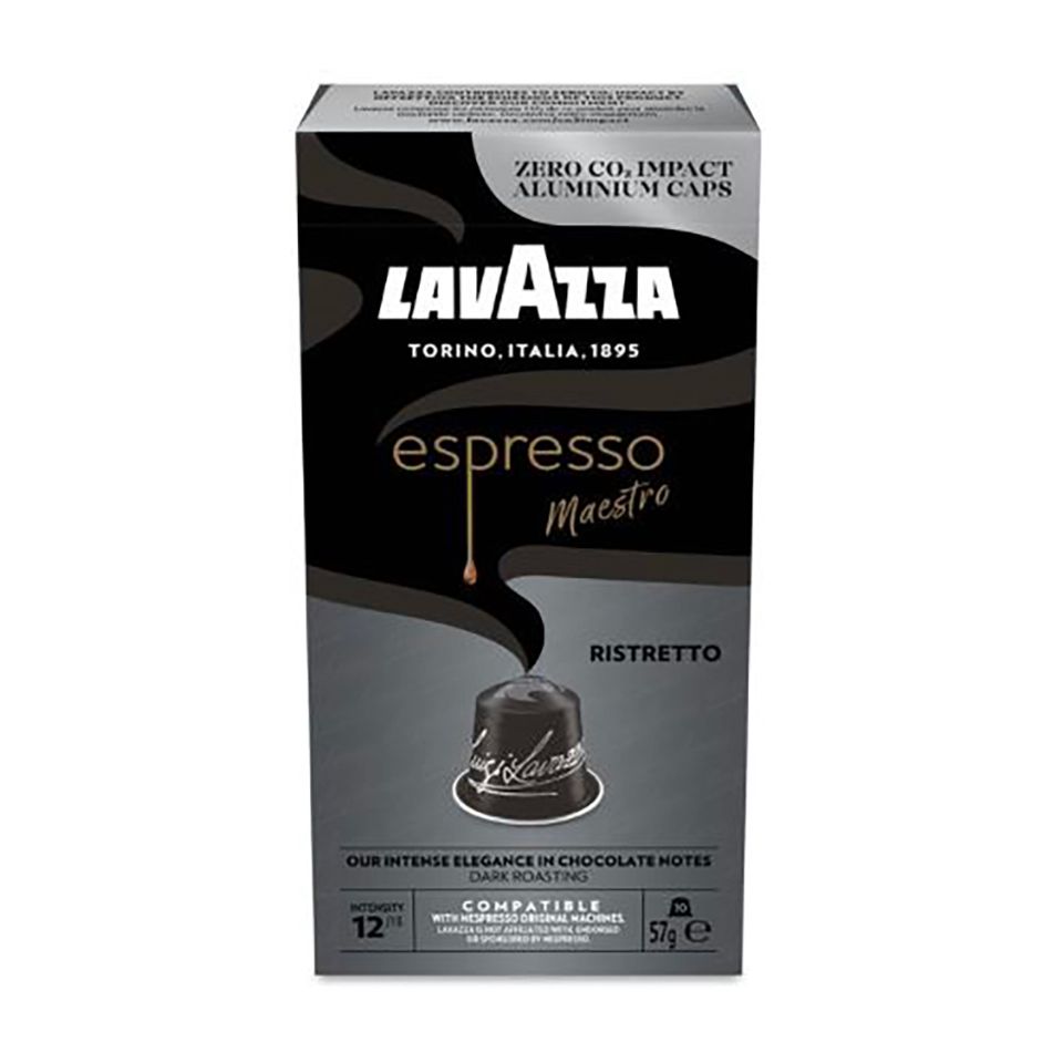 Picture of 100 aluminum caps of Lavazza compatible with Nespresso - Espresso Maestro Ristretto