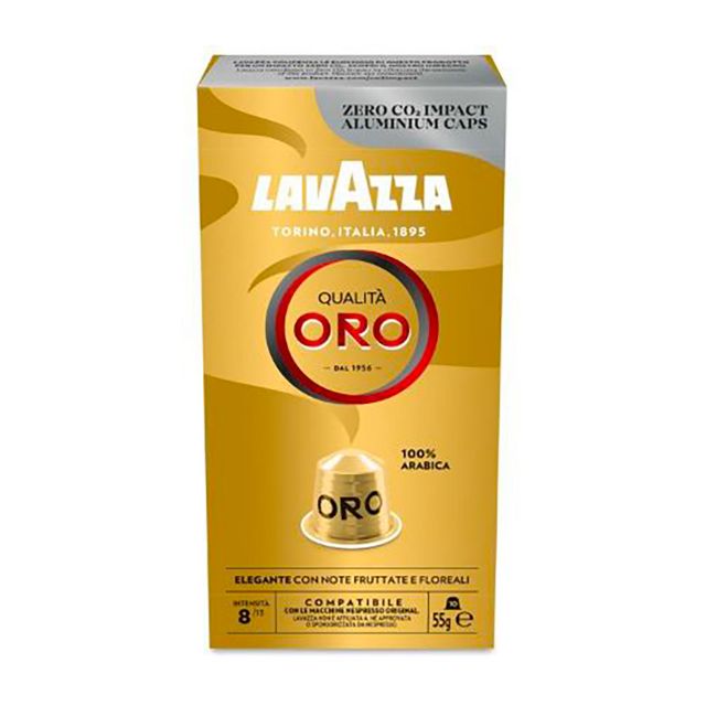Show details for 100 Nespresso compatible with Lavazza Qualità Oro aluminum coffee caps 100 Nespresso compatible with Lavazza Qualità Oro aluminum coffee caps
