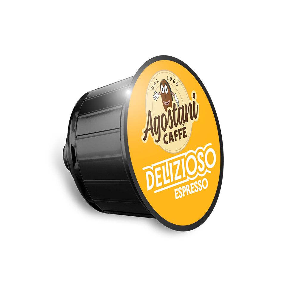 120 Capsule caffè Agostani BIG Espresso Delizioso compatibili Nescafé Dolce Gusto