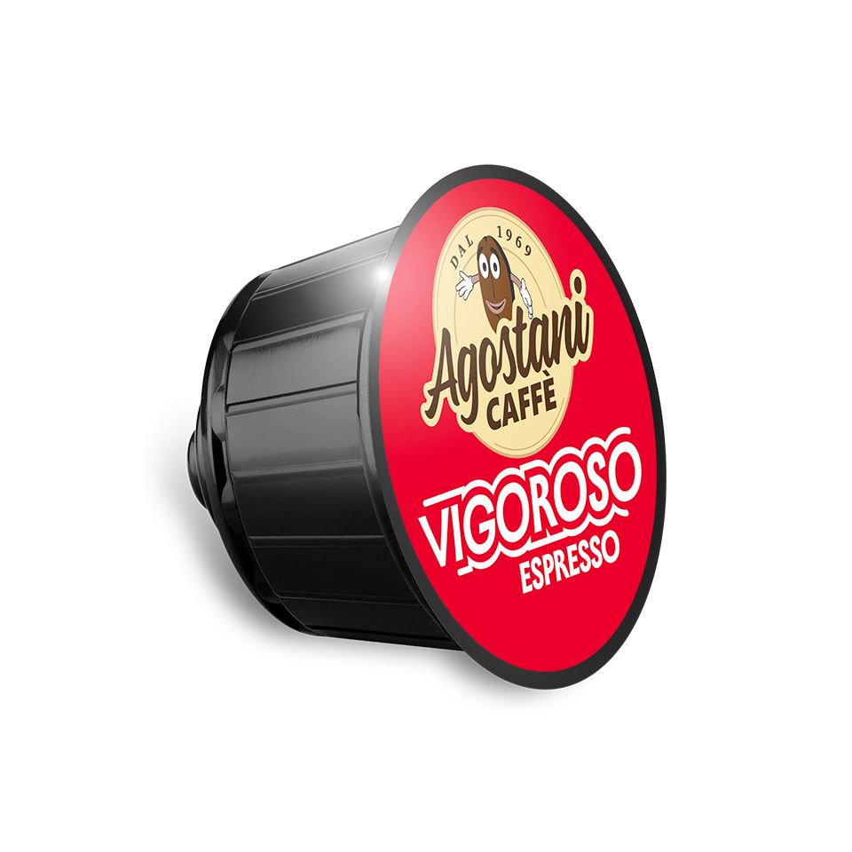 Picture of 120 Agostani BIG Espresso Vigoroso capsules compatible with Nescafé Dolce Gusto system