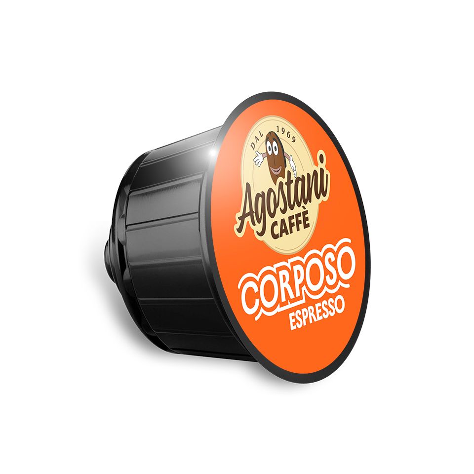 Picture of 120 Agostani BIG Espresso Corposo coffee capsules compatible with Nescafé Dolce Gusto system