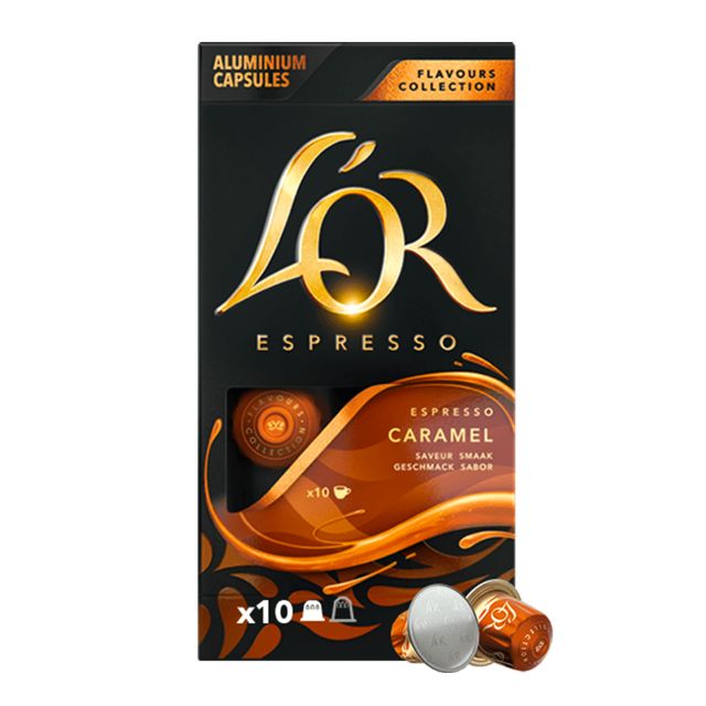 Show details for 200 Nespresso compatible L'OR Espresso Caramel aluminum capsules 200 Nespresso compatible L'OR Espresso Caramel aluminum capsules