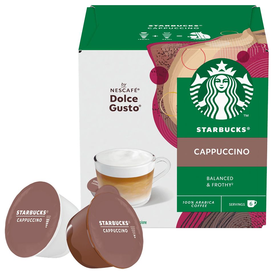 Picture of 108 capsules STARBUCKS<sup>&reg;</sup> Cappuccino by Nescafé<sup>&reg;</sup> Dolce Gusto<sup>&reg;</sup>