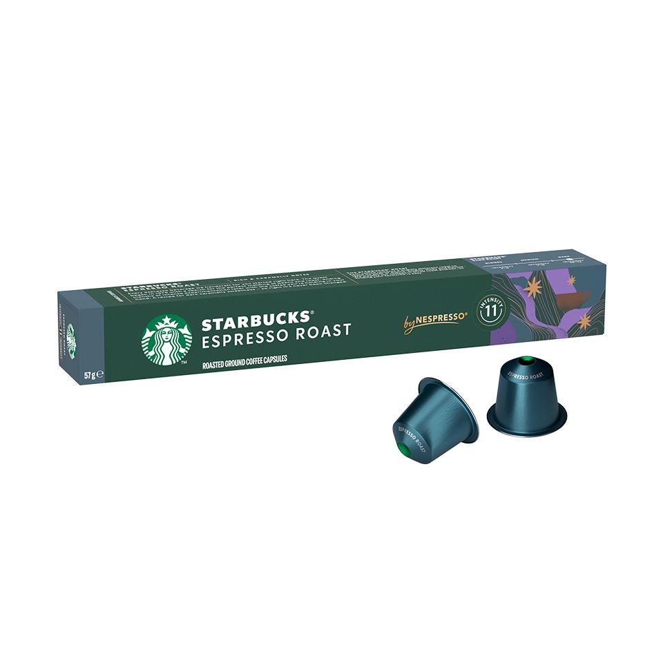 Picture of 10 STARBUCKS<sup>&reg;</sup> Espresso Roast capsules by Nespresso<sup>&reg;</sup>, for espresso coffee