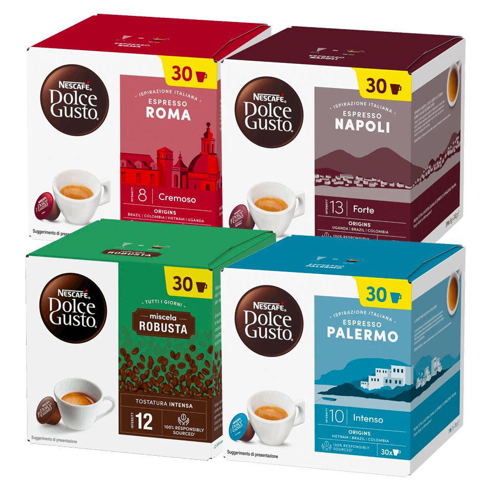 Picture of 120 MIXED caps of Nescafé Dolce Gusto Italian Inspiration
