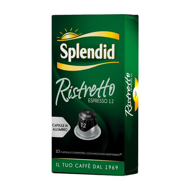 150 Nespresso compatible Splendid Ristretto aluminum capsules