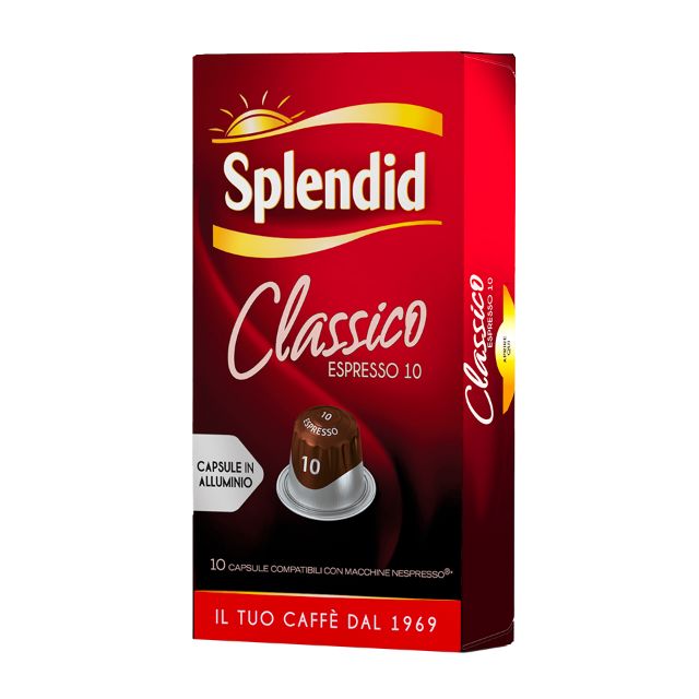 150 Nespresso compatible Splendid Classico aluminum capsules