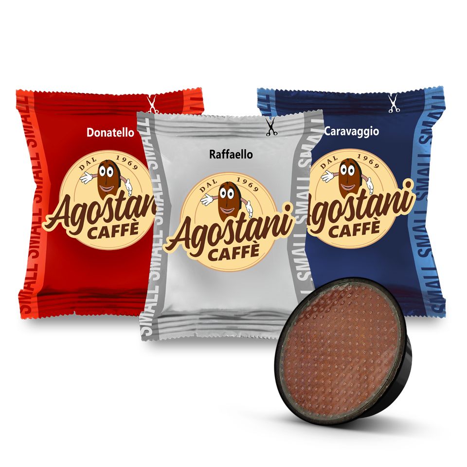 Picture of SPECIAL OFFER TASTING: 150 Agostani SMALL mix compatible Lavazza a Modo Mio Picture of SPECIAL OFFER TASTING: 150 Agostani SMALL mix compatible Lavazza a Modo Mio