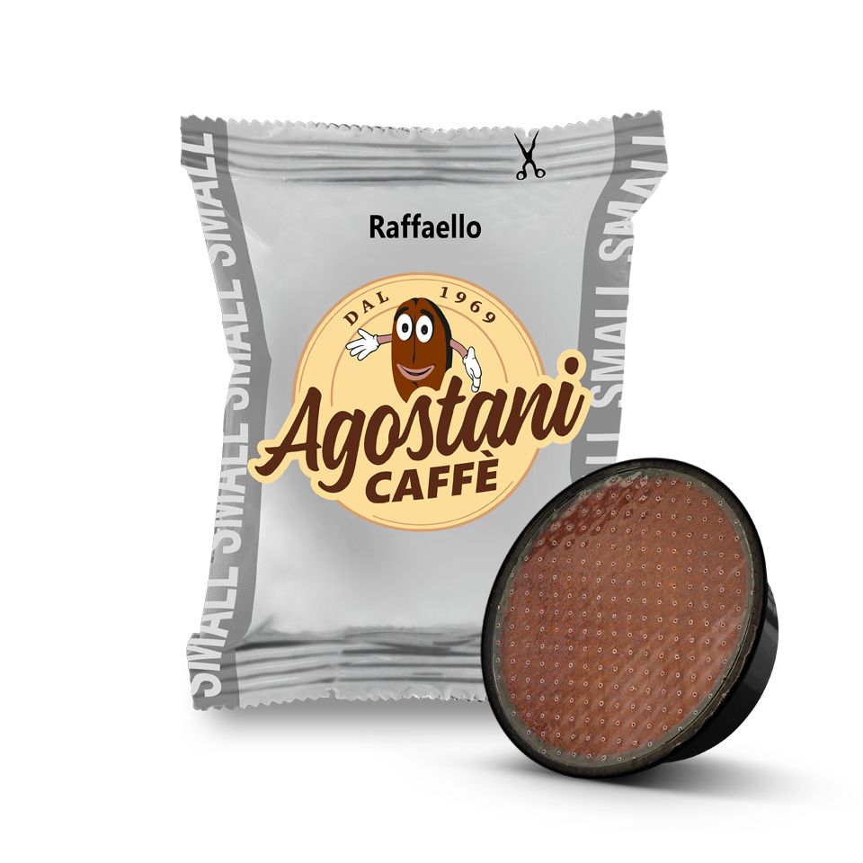 Picture of 100 Agostani RAFFAELLO capsules compatible with Lavazza A Modo Mio System