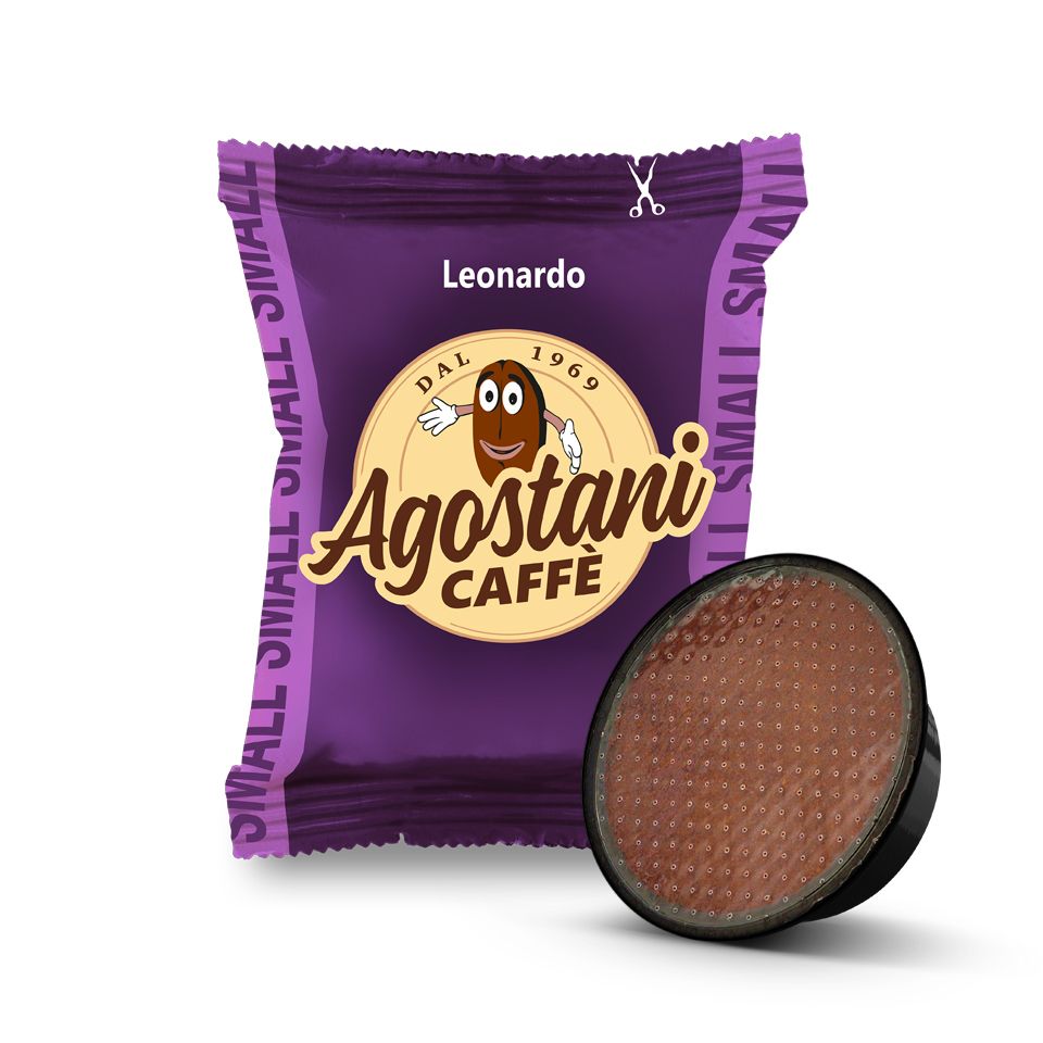 Picture of 100 Agostani LEONARDO capsules compatible with Lavazza A Modo Mio System