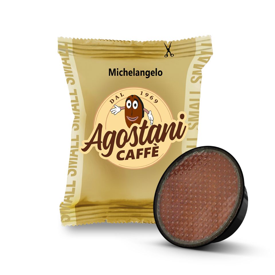 Picture of 100 Agostani MICHELANGELO capsules compatible with Lavazza A Modo Mio System