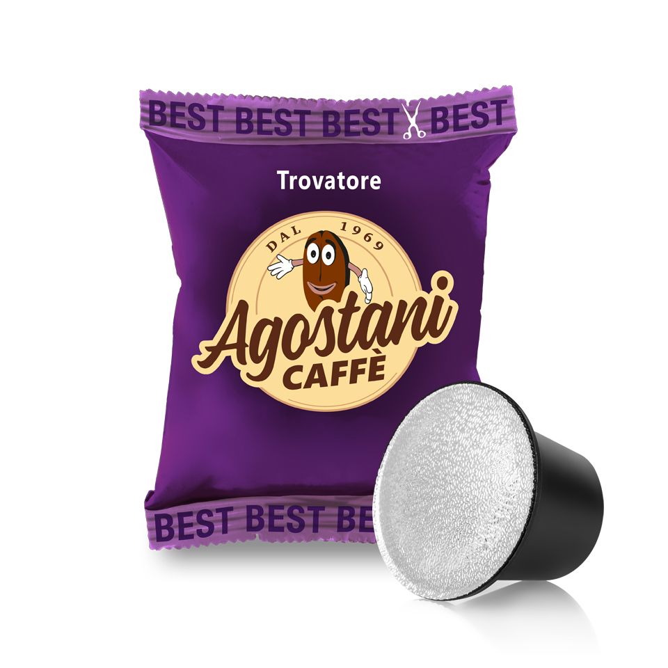 Picture of 100 Nespresso Compatible Capsules - Caffé Agostani Best Trovatore 
