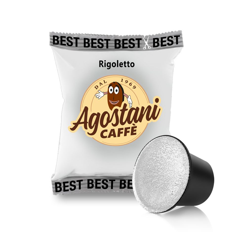 Picture of 100 Nespresso compatible Agostani Best Rigoletto coffee capsules