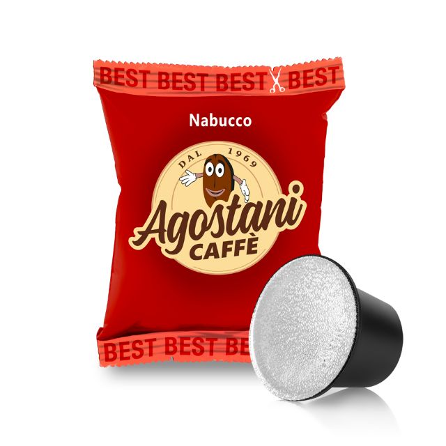 100 Caps of Caffé Agostani Best Nabucco compatible with Nespresso system
