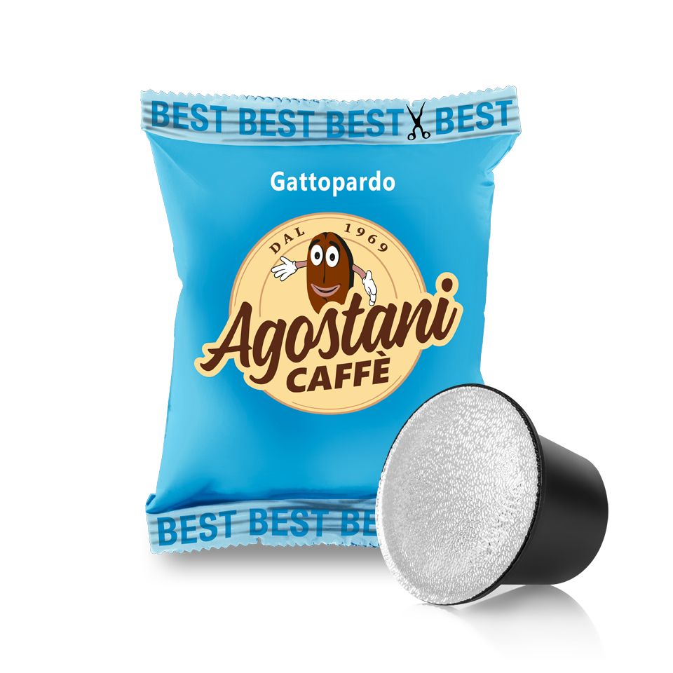 Picture of 100 caps of Caffé Agostani Best Gattopardo compatible with Nespresso system
