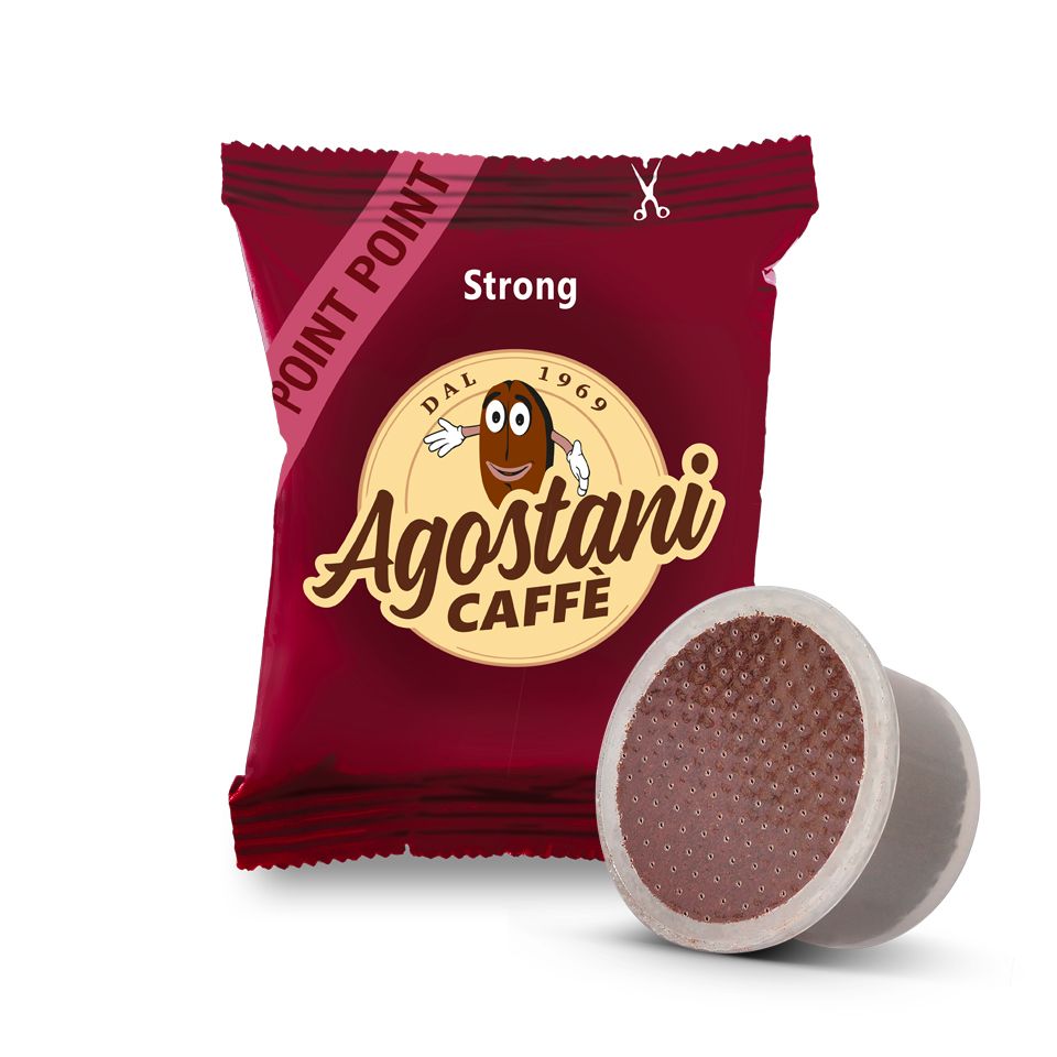 Picture of 100 Agostani STRONG capsules compatible with Lavazza Point System