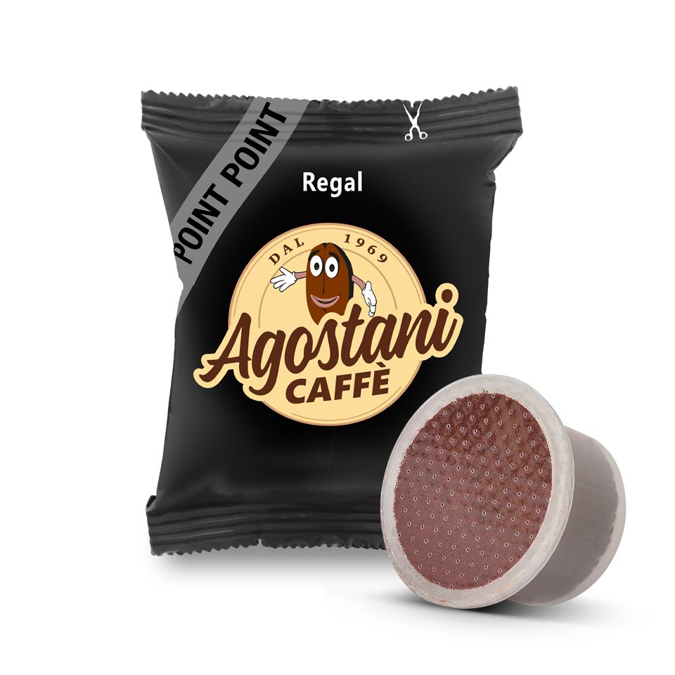 Picture of 100 Agostani REGAL ARABICA capsules compatible with Lavazza Point System