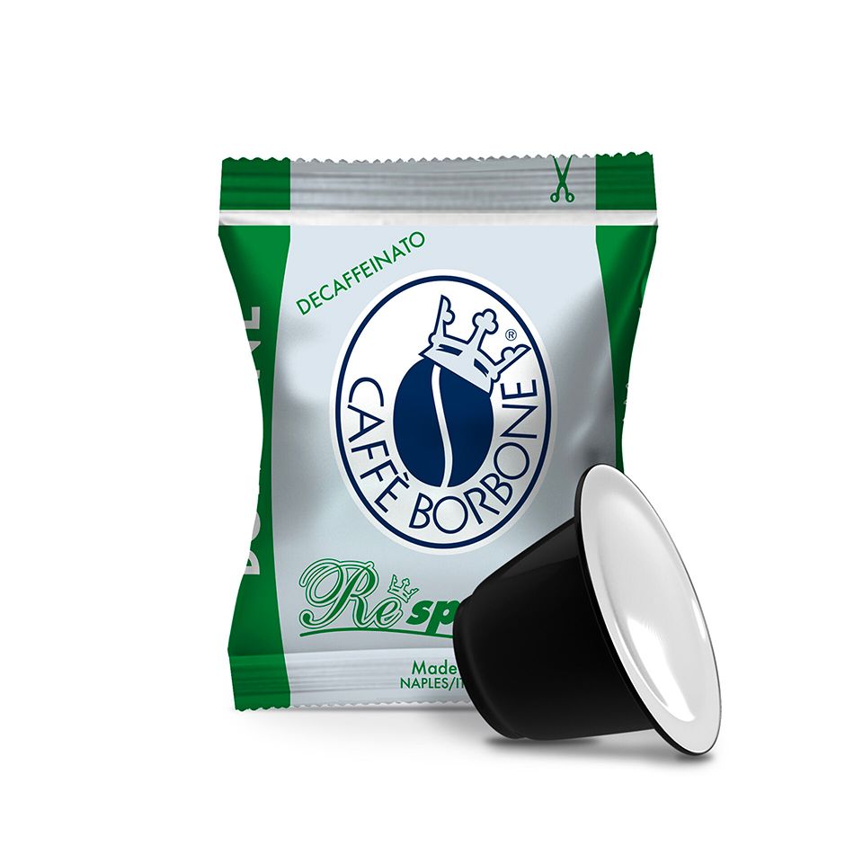 Picture of 100 capsules Caffè Borbone DECAFFEINATED GREEN blend compatible Nespresso