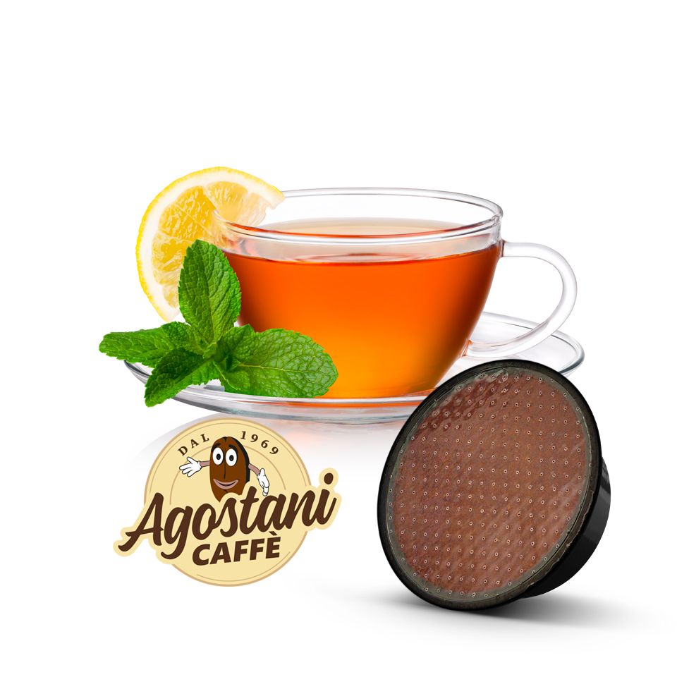 Picture of 16 capsule Agostani Small The al Limone Senza Zucchero compatibili Lavazza a Modo Mio