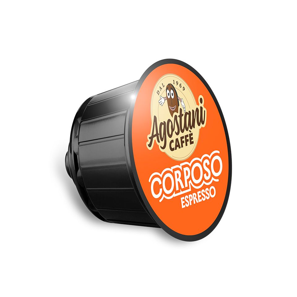 Picture of 120 Agostani BIG Espresso Corposo coffee capsules compatible with Nescafé Dolce Gusto system