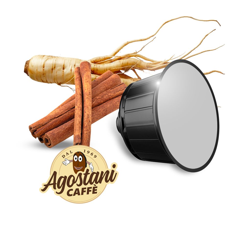 Picture of 16 Agostani BIG GOLD Ginseng Capsules compatible with Nescafé Dolce Gusto system