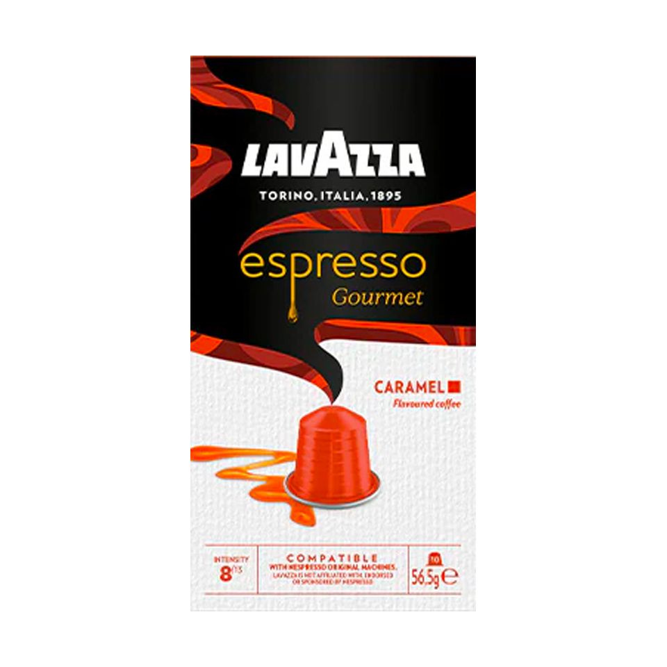 Picture of 10 aluminium capsules coffee Lavazza Espresso Gourmet CARAMEL compatible Nespresso