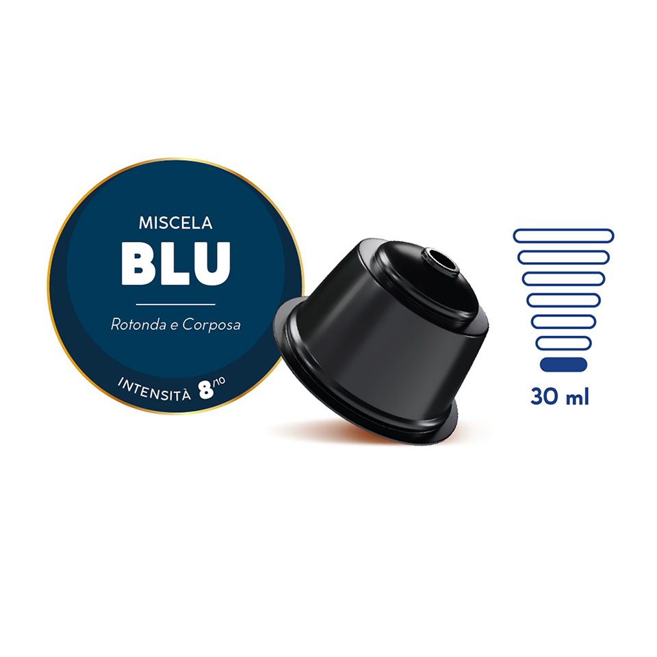 Picture of 90 Caffè Borbone BLUE Blend capsules compatible with Dolce Gusto coffee machines