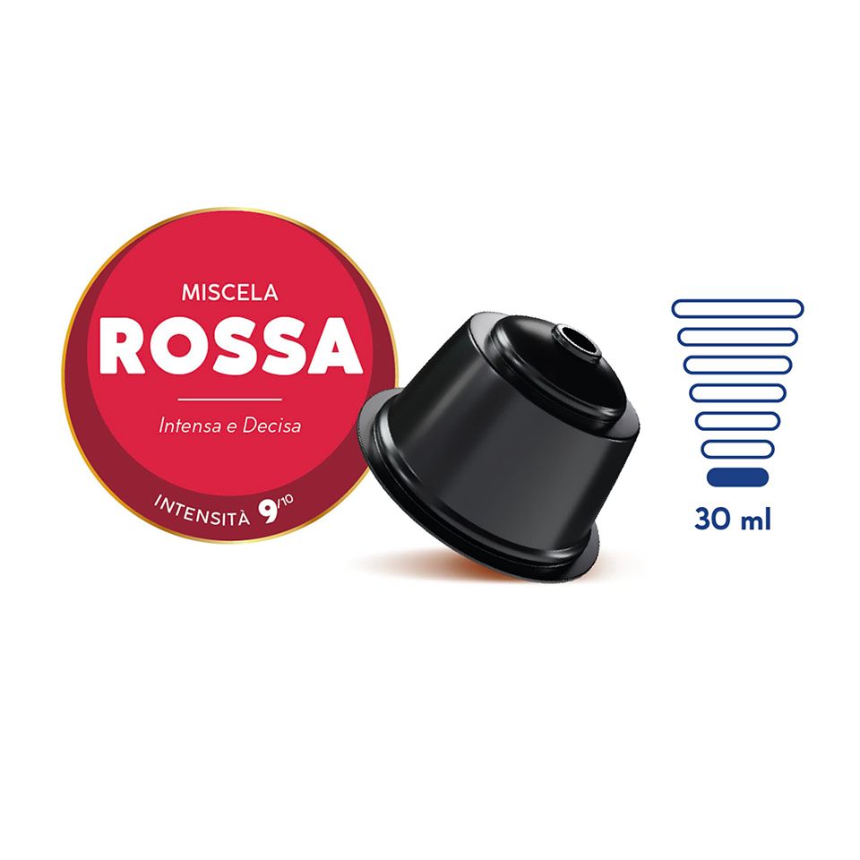 Picture of 50 Caffè Borbone RED Blend capsules compatible with Dolce Gusto coffee machines