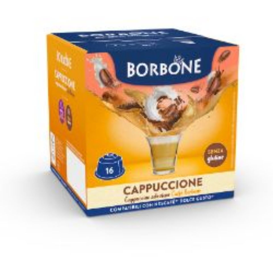 Picture of 16 Borbone Capsules Compatible with Nescafè Dolce Gusto Machines CAPPUCCINO FLAVOR CAPPUCCINO Picture of 16 Borbone Capsules Compatible with Nescafè Dolce Gusto Machines CAPPUCCINO FLAVOR CAPPUCCINO