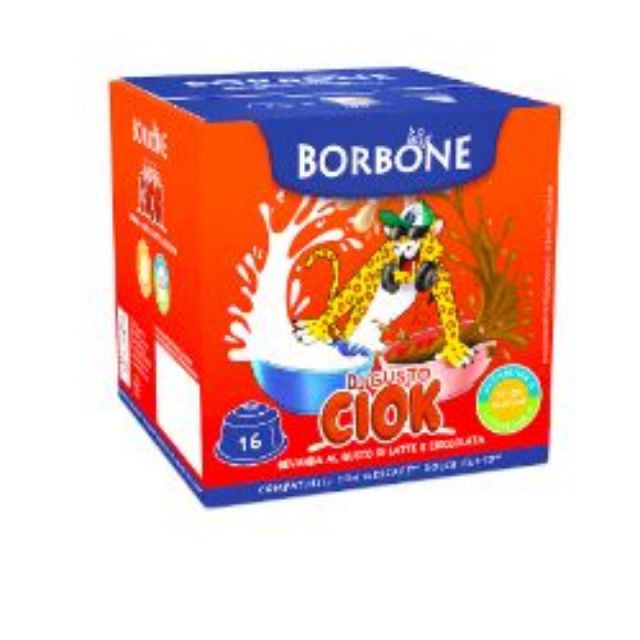 16 Borbone Capsules Compatible with Nescafè Dolce Gusto machines DJGUSTO CIOK CHOCOLATE FLAVOR WITH VITAMINS