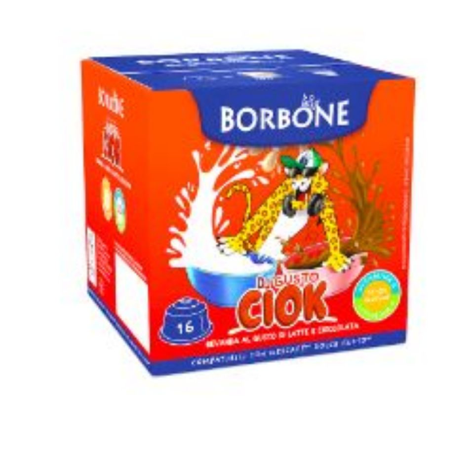 Picture of 16 Borbone Capsules Compatible with Nescafè Dolce Gusto machines DJGUSTO CIOK CHOCOLATE FLAVOR WITH VITAMINS