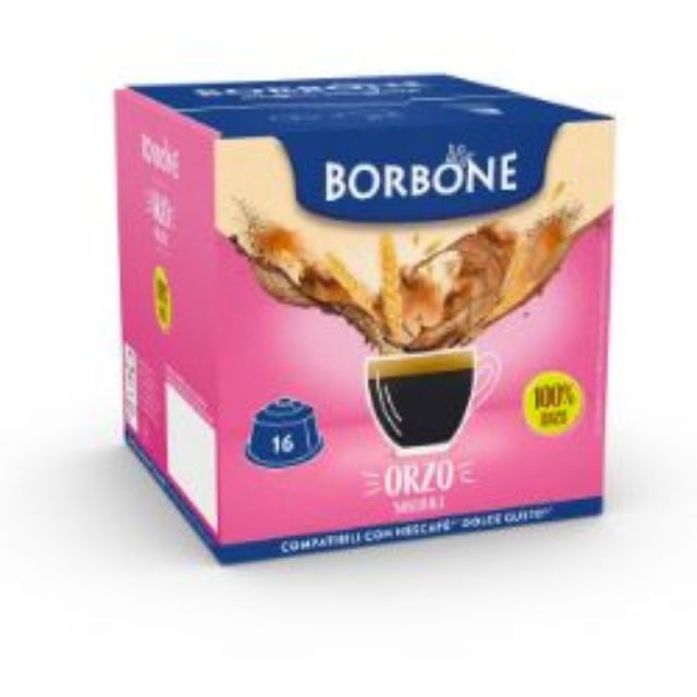 16 Borbone Capsules Compatible with Nescafè Dolce Gusto Barley Machines