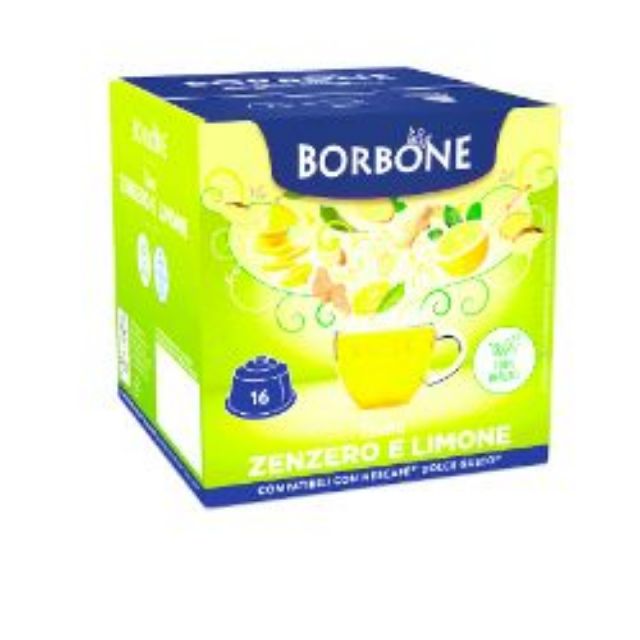 16 Borbone Capsules Compatible with Nescafè Dolce Gusto Machines GINGER AND LEMON INFUSION