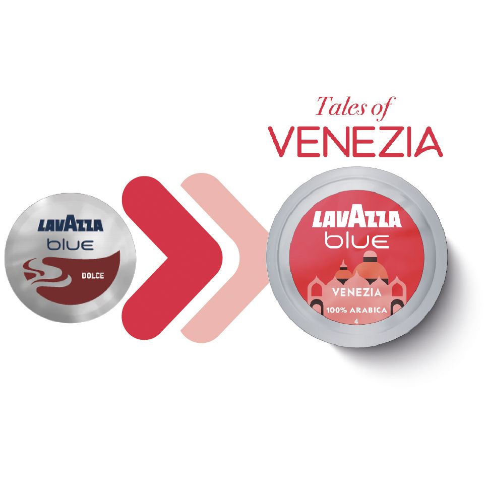 Picture of 100 coffee capsules of Lavazza BLUE Dolce