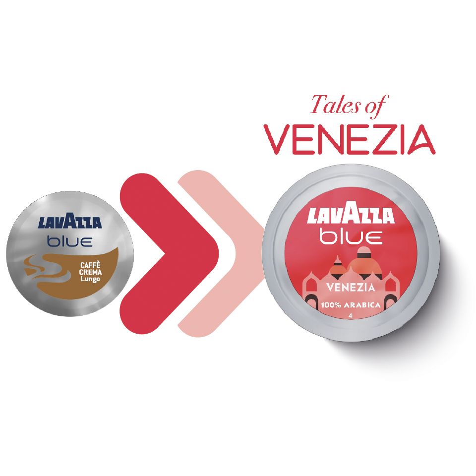 Picture of 100 coffee capsules of Lavazza BLUE Crema Dolce