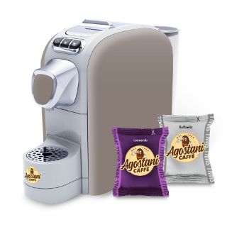 Offer: Agostani Small Cup Sabbia coffee machine + 200 Caffè Agostani Small Line capsules