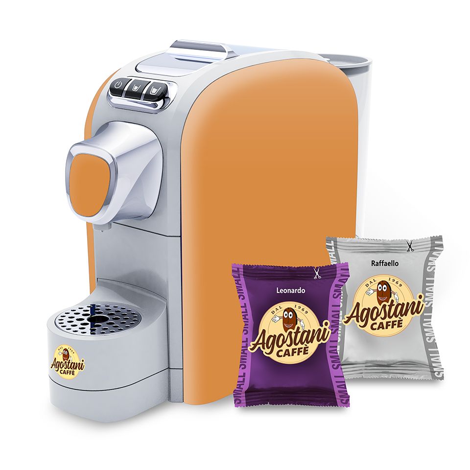 Picture of Offer: Agostani Small Cup Ocra coffee machine + 200 Caffè Agostani Small Line capsules