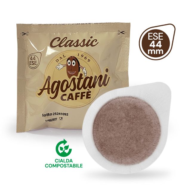 150 Coffee Pods Agostani Classic size 44mm ESE compatible MOKONA