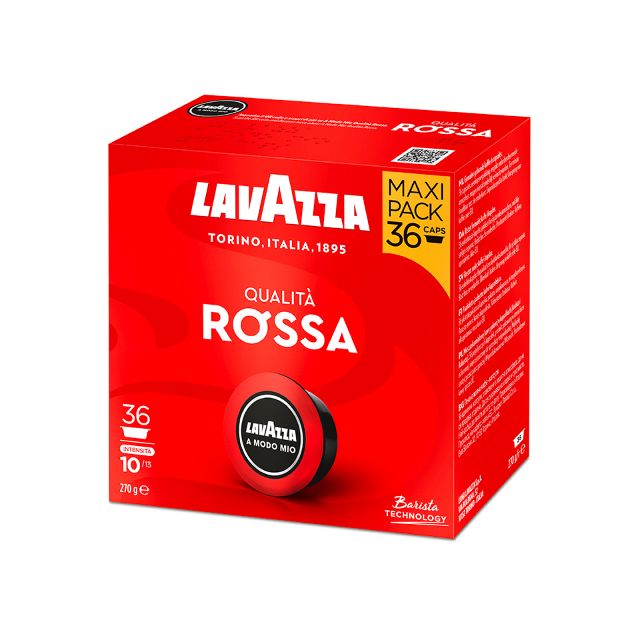 180 coffee capsules of Lavazza Qualità Rossa A Modo Mio line