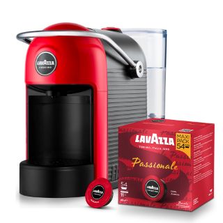 Offer: JOLIE Red coffee machine + 216 Caps Lavazza A Modo Mio Passionale with Free Shipping