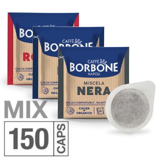 LAUNCH OFFER: 150 MIXED filter paper pods 44 mm ESE Caffè Borbone with Free Shipping