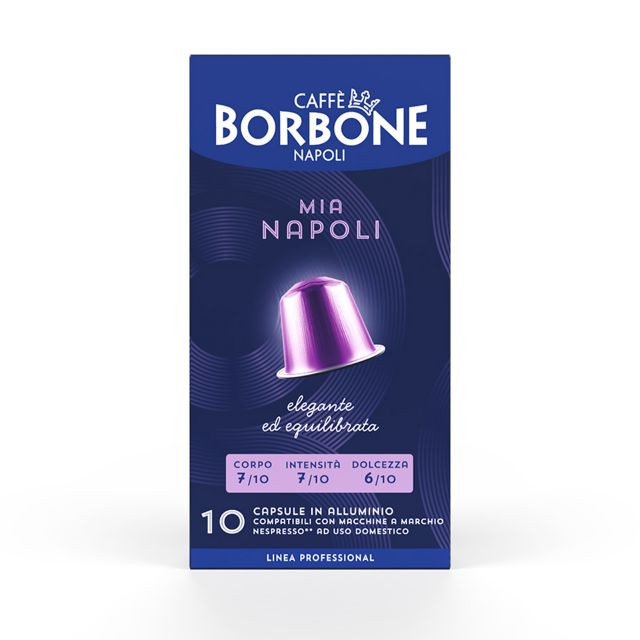 100 Aluminum capsules Caffè Borbone MIA NAPOLI blend compatible Nespresso