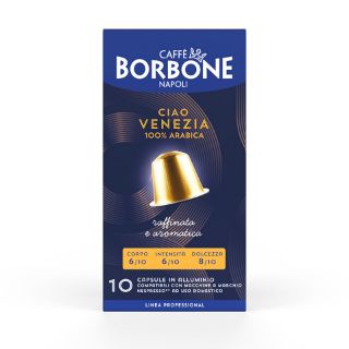 100 Aluminum capsules Caffè Borbone CIAO VENEZIA blend compatible Nespresso
