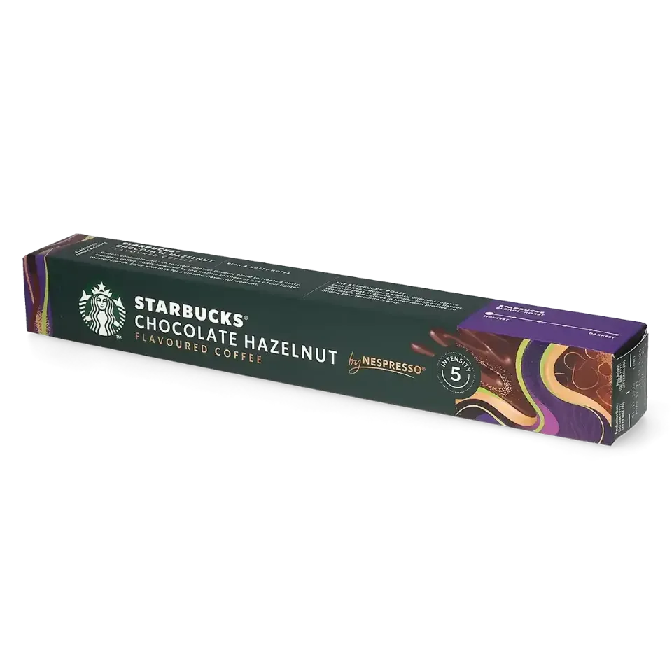 Picture of 10 STARBUCKS® Chocolate Hazelnut by Nespresso® capsules, for espresso coffee