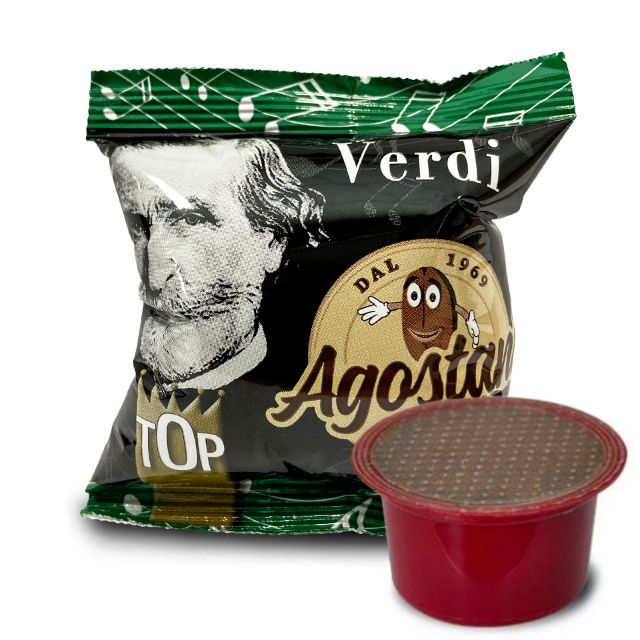 50 Agostani Coffee Capsules Verdi compatibile Lavazza BLUE e Lavazza In Black