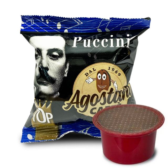 50 Agostani Coffee Capsules Puccini compatibile Lavazza BLUE e Lavazza In Black