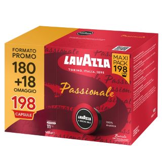 180 coffee capsules of Lavazza Passionale A Modo Mio line