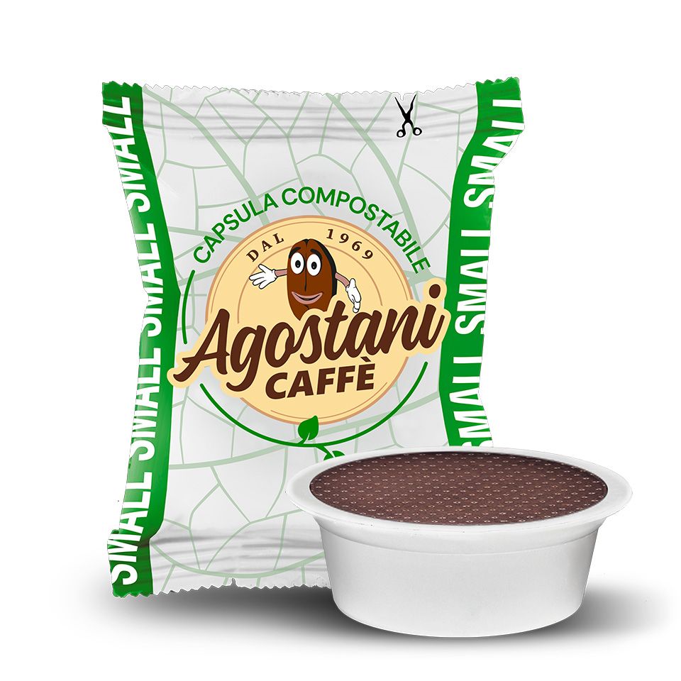 Picture of 100 compostable caps compatible with Lavazza A Modo Mio - Caffè Agostani Small Caravaggio