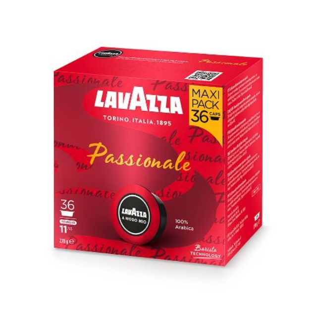 180 coffee capsules of Lavazza Passionale A Modo Mio line
