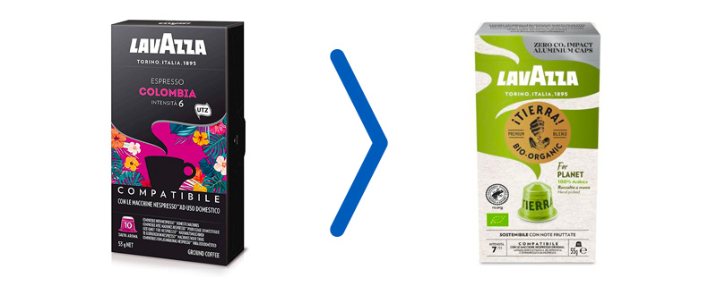 The Lavazza Colombia plastic capsules are out of production and Lavazza has replaced them with the new Tierra For Planet aluminum capsules.